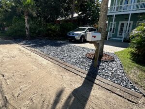 Driveway completed right