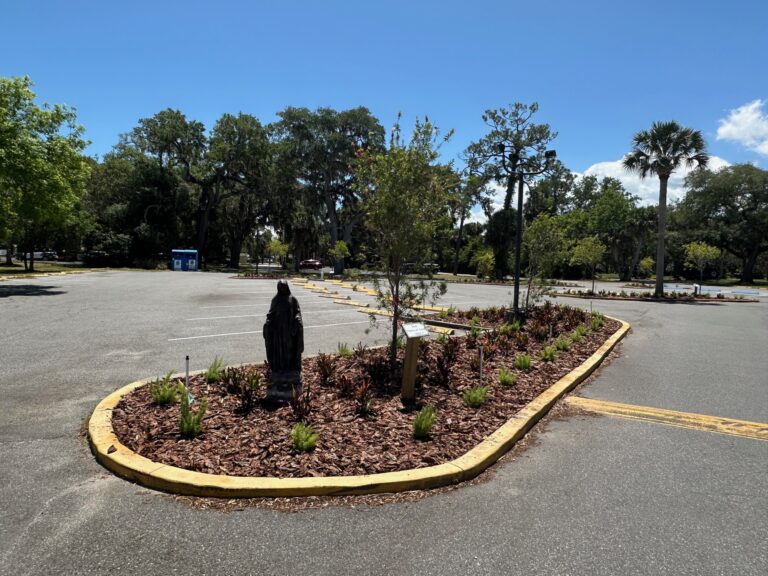 Sacred Heart Church Parking-Long View